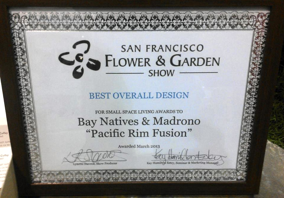 Best Overall Design in the Small Spaces Living section of the 2013 San Francisco Home & Garden Show