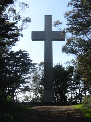 Follow the path to the top of Mt. Davidson, and you will find a concrete crucifix 100 feet tall. Inaugurated in 1934, the city-owned monument eight years ago was declared a violation of church-state separation.